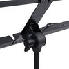 vidaXL Nótnastatíf Svart Stál