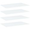 805346 vidaXL Bookshelf Boards 4 pcs White 80x50x1,5 cm Chipboard