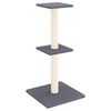 vidaXL Kattatr&eacute; me&eth; S&iacute;salkl&oacute;rustaurum D&ouml;kkgr&aacute;tt 73 cm