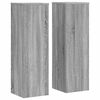 vidaXL Pl&ouml;ntustandar 2 stk Gr&aacute;r Sonoma 25x25x80 cm Samsettur Vi&eth;ur