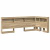 vidaXL Geymslu h&ouml;f&eth;ah&ouml;gg me&eth; hillu Sonoma Eik 80 cm Samsettur vi&eth;ur