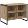 vidaXL Sk&oacute;knask&aacute;pur Listama&eth;ur Eik 60 x 35 x 44 cm Samsettur vi&eth;ur
