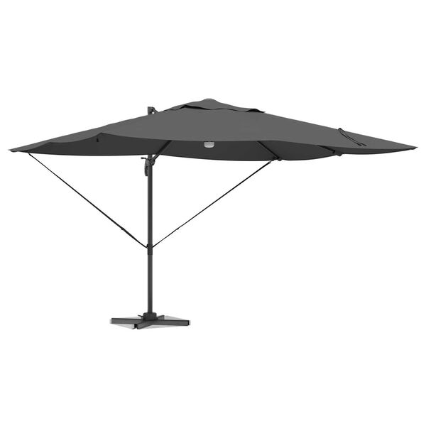 vidaXL Cantilever Roma Parasol Antrasít og svart 352 x 251 x 265 cm