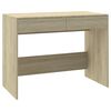 vidaXL Skrifbor&eth; Sonoma Eik 101x50x76,5 cm Samsettur Vi&eth;ur