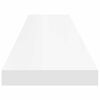 323821 vidaXL Floating Wall Shelves 2 pcs White 120x23,5x3,8 cm MDF