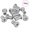 vidaXL L&aacute;sahnutur 3673 pcs Silfur St&aacute;l
