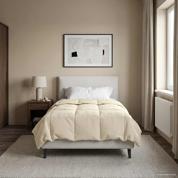 vidaXL Sumars&aelig;ng S&iacute;&eth;la&eth; Rj&oacute;malitur 140 x 220 cm M&iacute;kr&oacute;f&iacute;ber