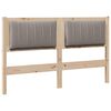 vidaXL B&oacute;lstru&eth; r&uacute;mgafl me&eth; h&ouml;fu&eth;gafl Br&uacute;nn 140 cm Solid furuhikk