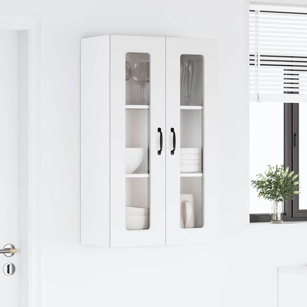 vidaXL Eldh&uacute;s sk&aacute;pur Kalmar Hv&iacute;tt 60 x 31 x 100 cm Samsettur vi&eth;ur