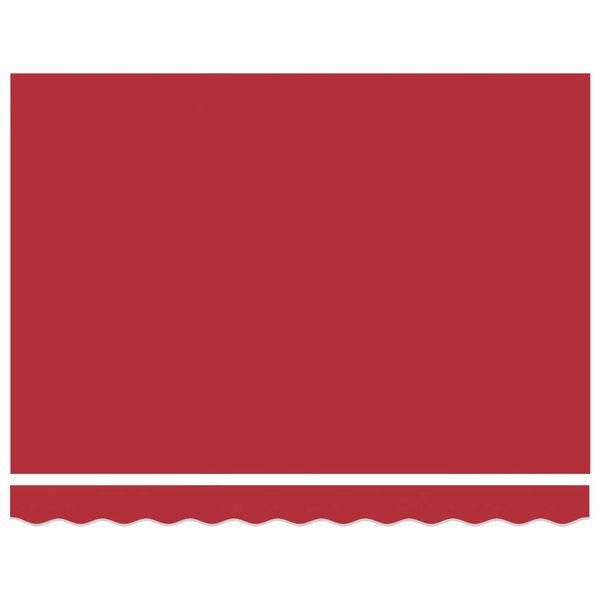 vidaXL Sólskermur Rauður 350 x 250 x 165 cm Pólýester og Aluminium