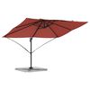 vidaXL Cantilever Roma Parasol Rautt og svart 352 x 251 x 260 cm