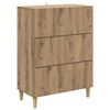 vidaXL Sk&uacute;ffusk&aacute;pur Handverkseik 66 x 34,5 x 90 cm Samsettur vi&eth;ur