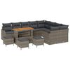vidaXL Gar&eth;s&oacute;fa sett me&eth; p&uacute;&eth;i me&eth; geymslu 13 pcs Gr&aacute;r