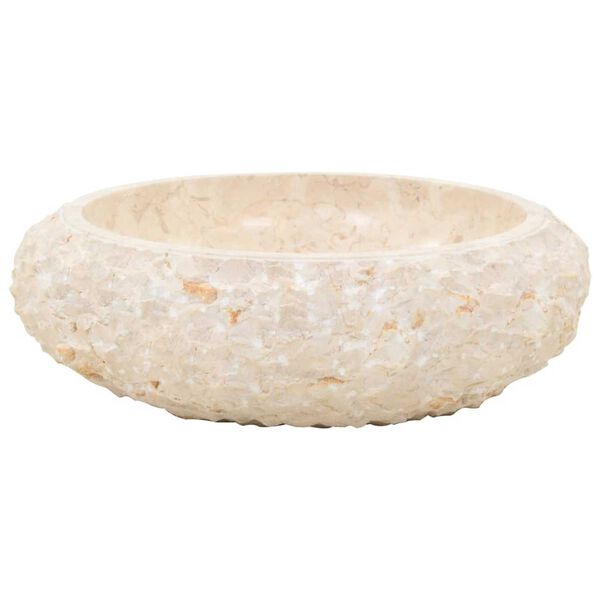 vidaXL Baðherbergissnyrtiskápur með marmaravaskum Gegnheill Tekkviður