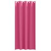 vidaXL Svartgardínur með hringjum 2 pcs Skýr Bleikur 225 x 140 cm