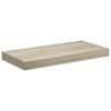vidaXL Vegghengdar Hillur 2 stk. Eik 50x23x3,8 cm MDF