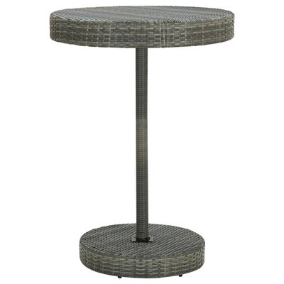 vidaXL 5 stykki Garden Bar Poly Rattan Grey