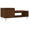 vidaXL S&oacute;fabor&eth; Br&uacute;n Eik 100x50x45 Samsettur Vi&eth;ur