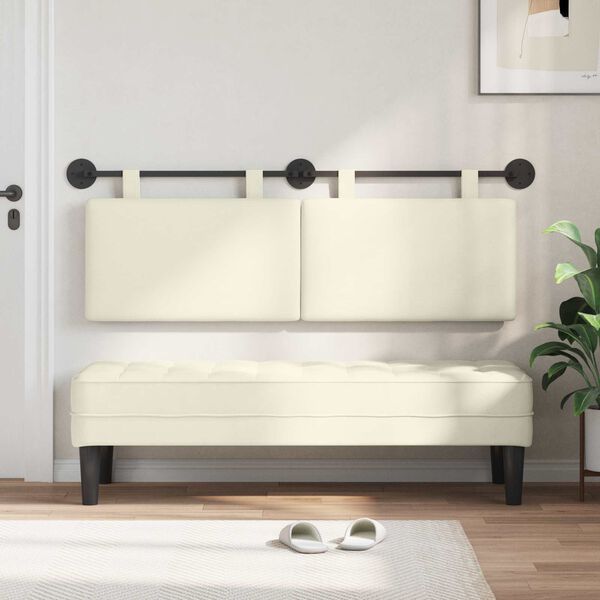 vidaXL Hengisk&aacute;li Vegghengt Rj&oacute;malitur 150 x 55 x 5 cm Korduroy efni