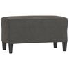 vidaXL Bekkur 70x35x41 cm D&ouml;kkgr&aacute;tt Flauel
