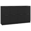 vidaXL Skenkir 2 stk. Svartir 60x30x70 cm Samsettur Vi&eth;ur