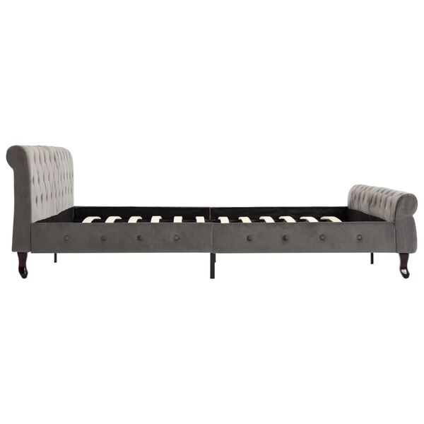 vidaXL R&uacute;mgrind Gr&aacute; Flauel 200x200 cm