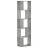 vidaXL B&oacute;kahilla 5 Hillum Steypugr&aacute;tt 45x23,5x162,5 cm Samsettur Vi&eth;ur