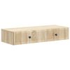 vidaXL Veggfestu hli&eth;artafla Sonoma eikarlitur 87,5 x 34,5 x 17 cm