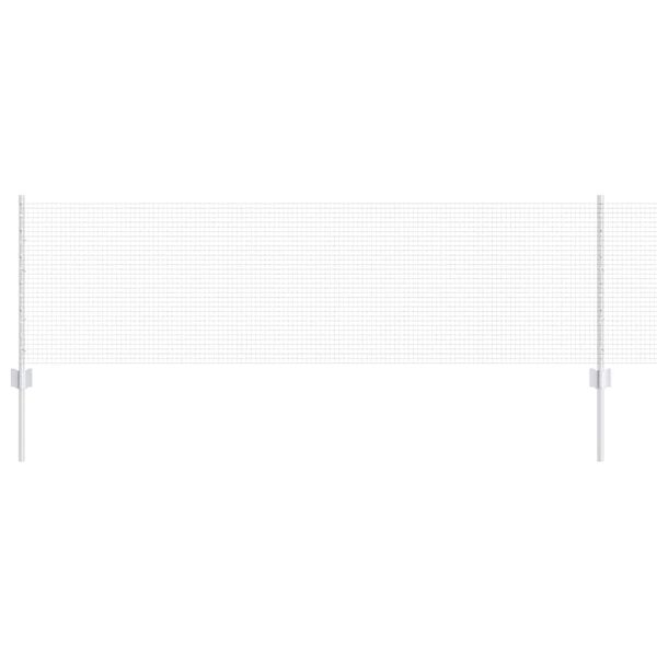 vidaXL Gir&eth;ing me&eth; p&oacute;st Silfur 0,6 x 10 m St&aacute;l