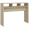 vidaXL Veggbor&eth; Sonoma Eik 105x30x80 cm Samsettur Vi&eth;ur