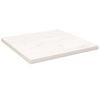 vidaXL Bor&eth;plata Hv&iacute;t 50x50x2,5 cm Gegnheil Fura Ferningur