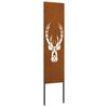 vidaXL Gar&eth;s b&uacute;na&eth; skj&aacute;r D&yacute;ramynstur Rusty 32 x 140 cm Ve&eth;ra&eth; st&aacute;l