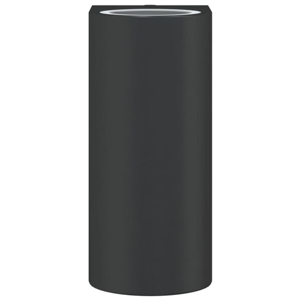 vidaXL Útiveggljós Svart Mótasteypt Ál