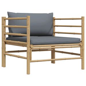 313156 vidaXL Gar&eth;as&oacute;fi me&eth; D&ouml;kkgr&aacute;um P&uacute;&eth;um Bambus