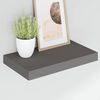 vidaXL Vegghengdar Hillur 4 stk. H&aacute;glans Gr&aacute;ar 40x23x3,8 cm MDF
