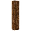 vidaXL Mj&oacute;r Geymslusk&aacute;pur Reyklitu&eth; Eik 45x42,5x225 cm Samsettur Vi&eth;ur