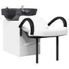 vidaXL Shampoost&oacute;ll Hv&iacute;tt og svart 136 x 60 x 92 cm PVC