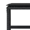 vidaXL 11 Parta Gar&eth;bor&eth;stofusett me&eth; Sessum Svart P&oacute;l&yacute;rattan