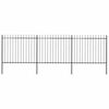 vidaXL Gar&eth;gir&eth;ing me&eth; spj&oacute;ttoppi &uacute;r st&aacute;li 537x150 cm sv&ouml;rt