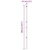 vidaXL Girðingarpóstar 13 pcs Silfur Ø32mm 200 cm Sinkhúðað stál