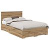 vidaXL Ramsv&iacute;k me&eth; h&ouml;fu&eth;gafl Artisan Eik 120 x 190 cm Samsettur vi&eth;ur