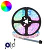 vidaXL LED strimill 2 pcs Svartur og gegnheill 3000 mm Kopar og plast