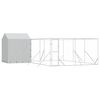 vidaXL &Uacute;tihundask&yacute;li me&eth; &THORN;aki Silfurlita&eth; 6x6x2,5 m Sinkh&uacute;&eth;a&eth; St&aacute;l