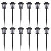 &Uacute;ti S&oacute;larlampi LED Lj&oacute;sasett 12 stk me&eth; Jar&eth;festingu 8,6 x 8,6 x 38 cm