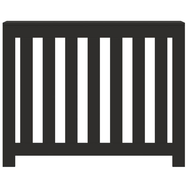 vidaXL Ofnhlíf Svört 104x20x82 cm Samsettur Viður