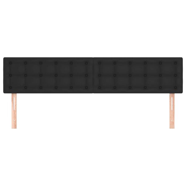 vidaXL H&ouml;fu&eth;gaflar Svart 200x5x78/88 cm Gervile&eth;ur