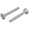 vidaXL H&uacute;sgagnaskr&uacute;&eth;ur 2 pcs Silfur &Oslash;5 x 40 mm M&aacute;lmur