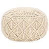 vidaXL Handger&eth;ur Hn&yacute;ttur G&oacute;lfp&uacute;&eth;i 45x30 cm B&oacute;mull