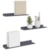 vidaXL Flj&oacute;tandi skrifbor&eth; 3 pcs Antras&iacute;t 40 x 9 x 2,5 cm St&aacute;l