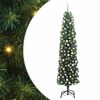 vidaXL Gervi j&oacute;latr&eacute; me&eth; 300 LED Gr&aelig;nn 210 cm PVC, st&aacute;l og plast